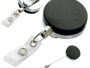 Ausweisjojo mit Clip, Metall – Ausweishalter aus Metall mit Nylon Band