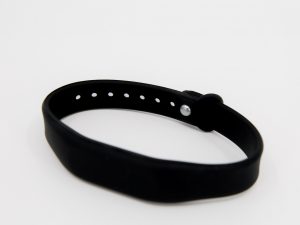 RFID Silikon Armband schwarz